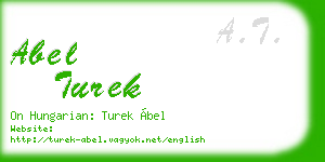 abel turek business card