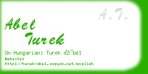 abel turek business card